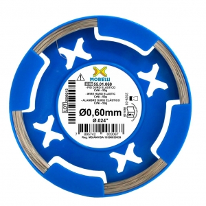ORTHODONTIC WIRE HARD ELASTIC CRNI  ROUND Ø0,60MM 0.24 IN ROLL 50G PAK/50G MORELLI_1