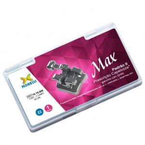 KIT OF BRACKETS 01 CASO PRESCRIPCION CAPELOZZA MAX STANDARD II 0.22 GANCHO CAN/PRES PAK/20UN MORELLI_1