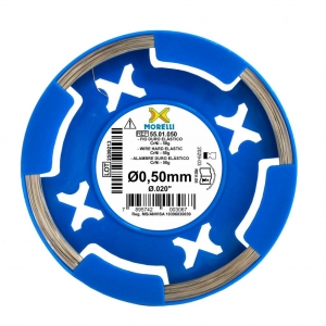 ORTHODONTIC WIRE HARD ELASTIC CRNI  ROUND Ø0,50MM 0.20 IN ROLL 50G PAK/50G MORELLI_1