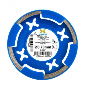 ORTHODONTIC WIRE HARD ELASTIC CRNI  ROUND Ø0,70MM 0.28 IN ROLL 50G PAK/50G MORELLI_1