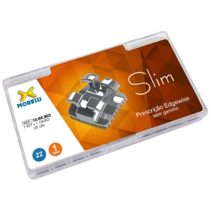KIT OF BRACKET CASO EDGEWISE SLIM SLOT 0.22 PAK/20UN MORELLI_1